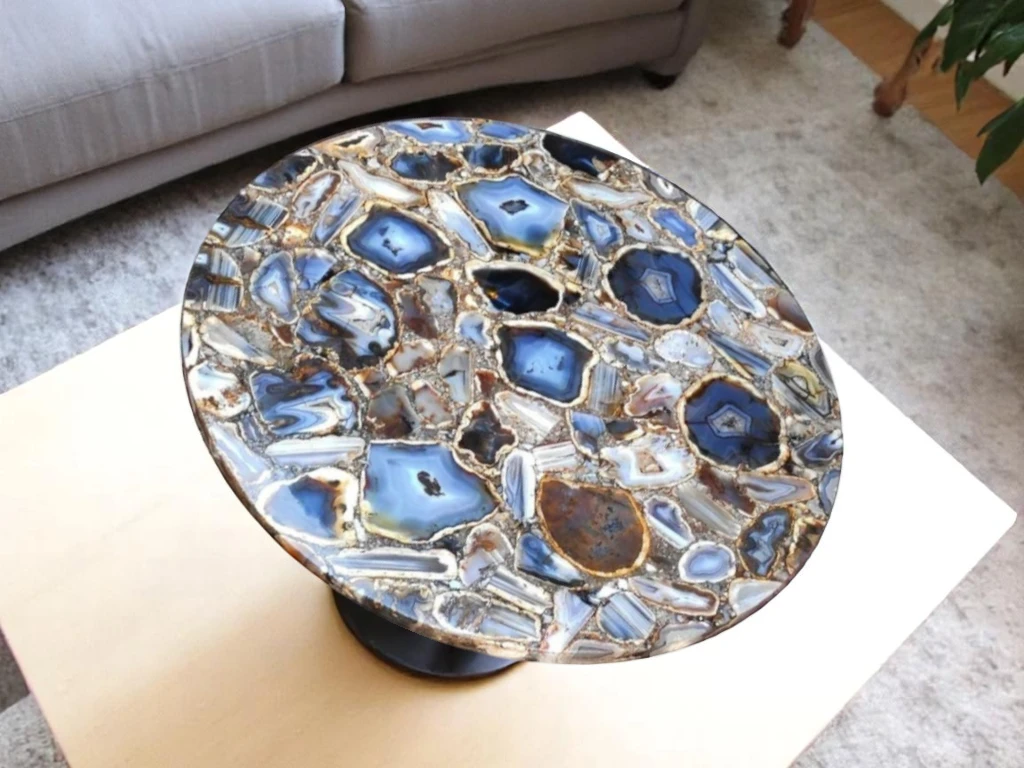 Agate Stone Coffee Table Top for Home Decor 